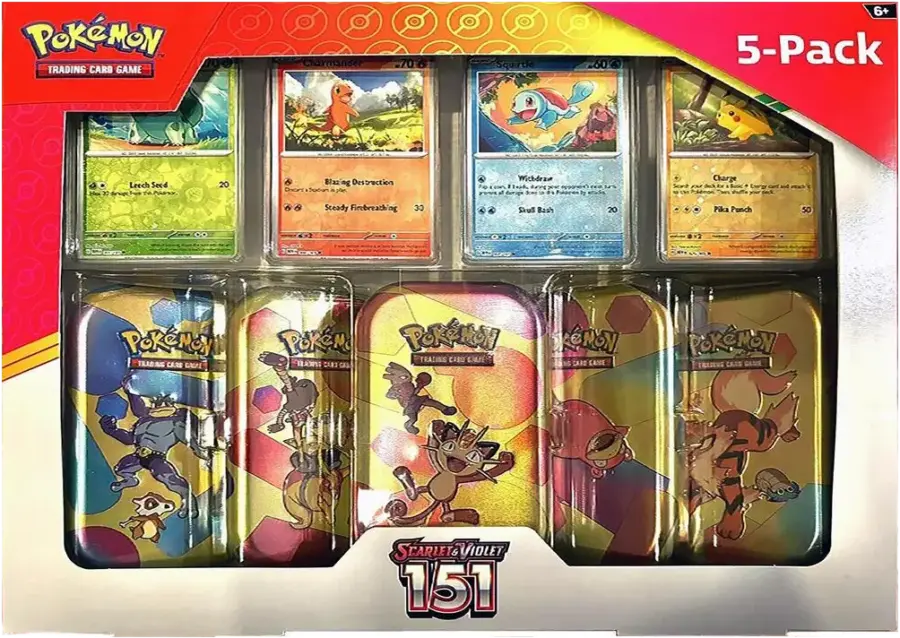 Costco Pokemon Scarlet & Violet 151 Mini Tin 5-pack