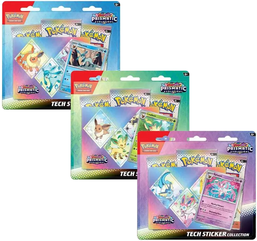 Prismatic Evolutions Tech Sticker Collection