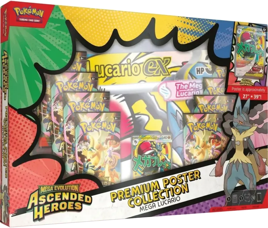 Ascended Heroes Premium Poster Collection Lucario