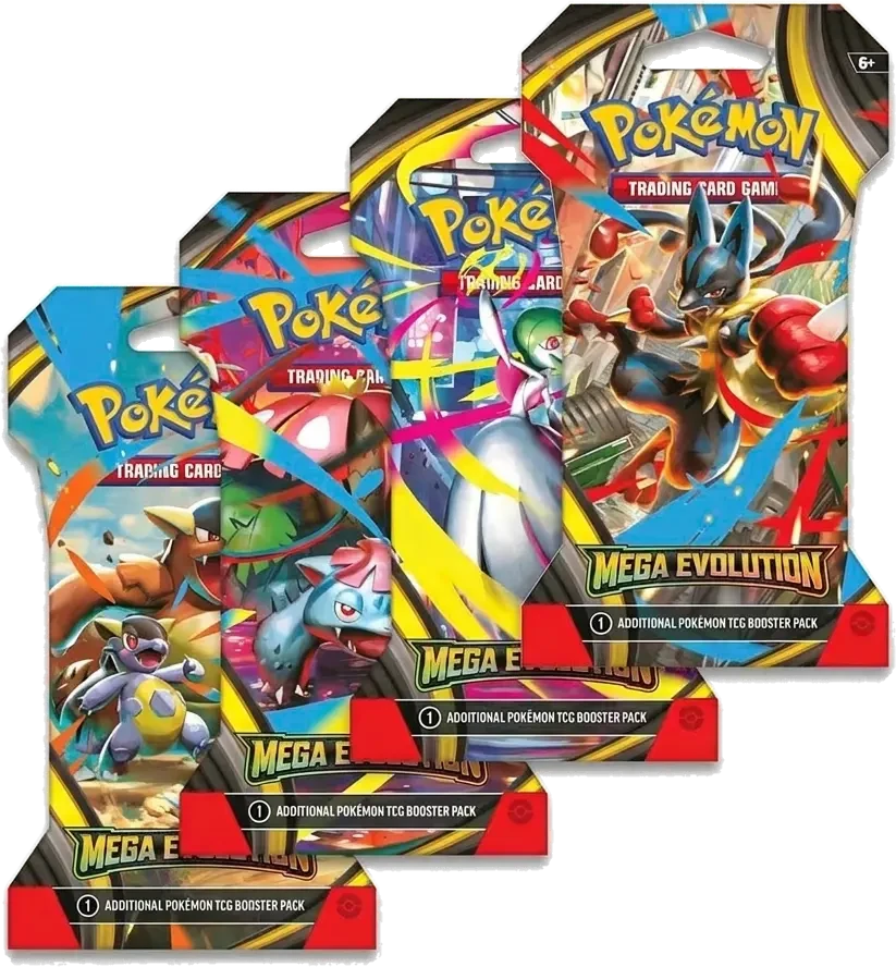 Mega Evolution Sleeved Booster Pack Art Set