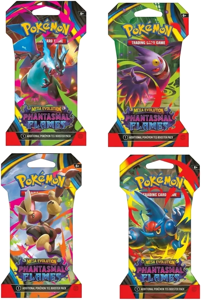 Phantasmal Flames Sleeved Booster Pack Art Set