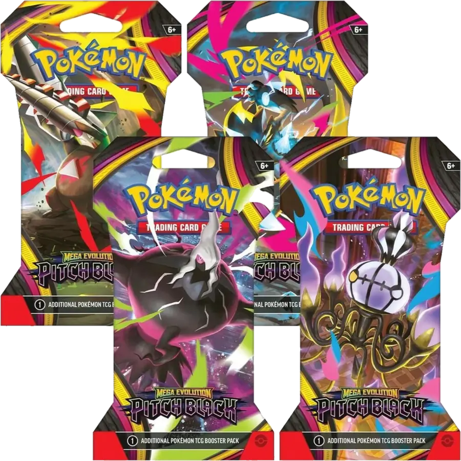 Pitch Black Sleeved Booster Pack Art Set